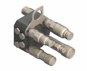Decompression Block Coupler "High Flow" 5 Lines ( 377200MP Series)